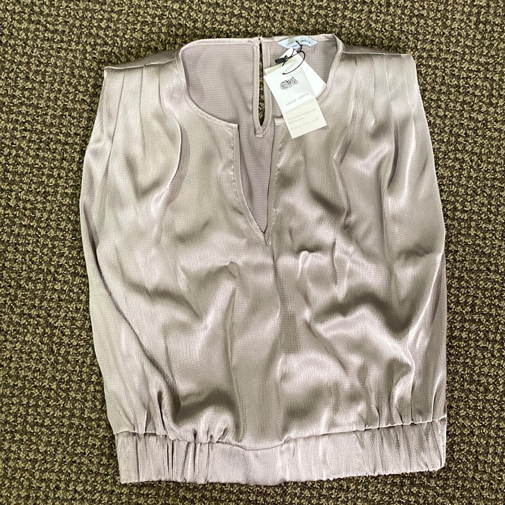 Lilac cut off blouse